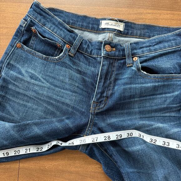 Madewell | Women’s The Slim Boyjean Raw-Hem Edition Dark Wash Denim Jeans G7200 - Picture 7 of 9